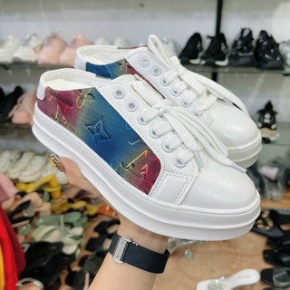 Sục bata thể thao đế 3P họa tiết Lv Siêu chất - Giày sục bata thể thao nữ Chile