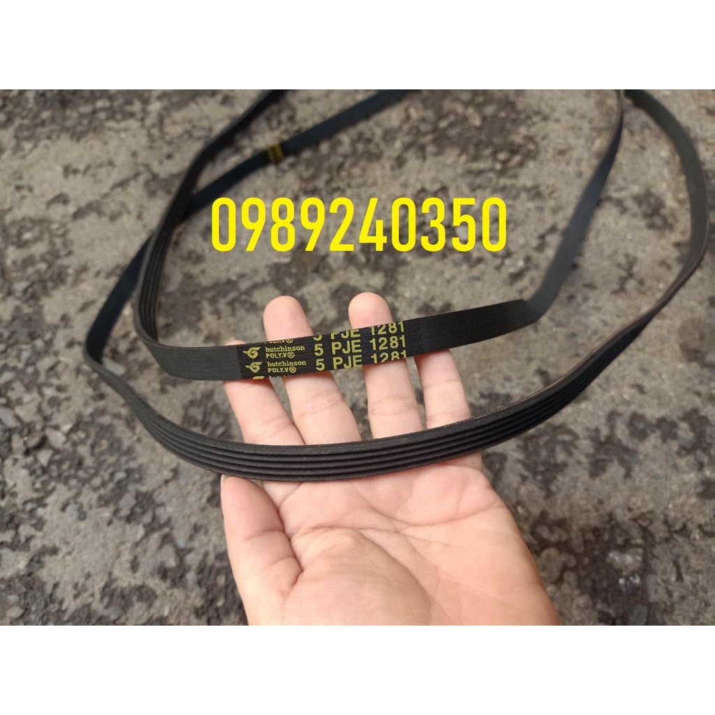 Dây curoa máy giặt Midea MFG 90-1200 mã dây 5PJ 1281 chính hãng