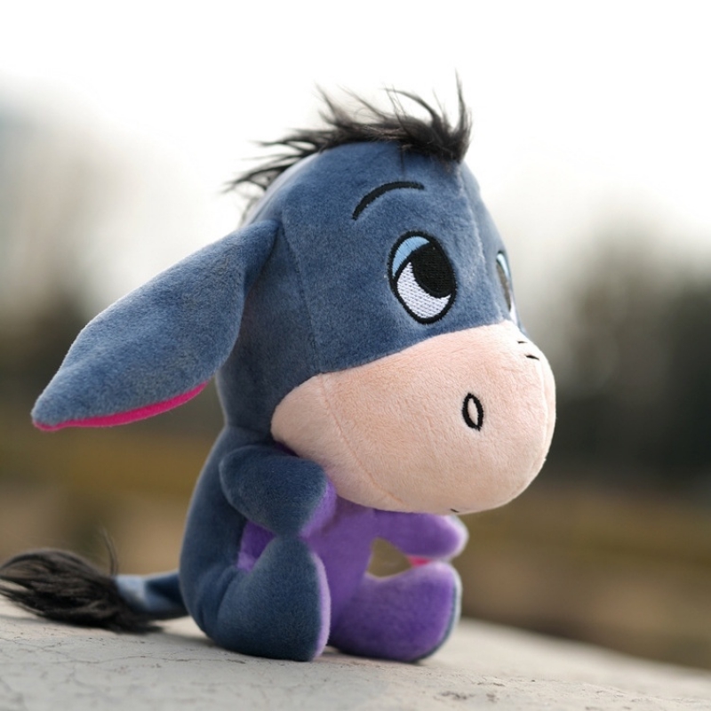 Đồ chơi nhồi bông hình nhân vật hoạt hình chú lừa Eeyore dễ thương