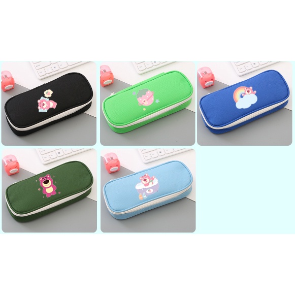 Hộp bút  gấu dâu tây lotso nhiều ngăn HB2N45 bóp viết dễ thương gấu thỏ cherie berie thỏ stella cáo lina  DF friends