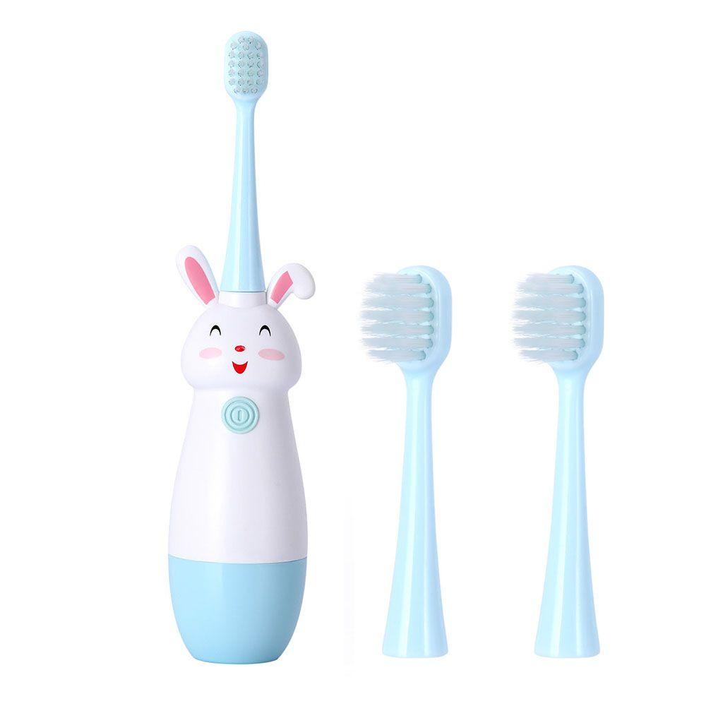 Bàn Chải Đánh Răng Điện Tử Hình Thỏ Sonic Dễ Thương Cho Bé 3-12 Tuổi