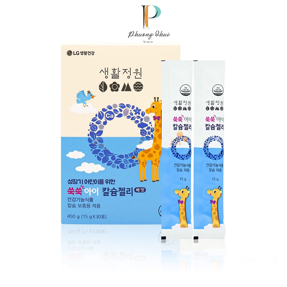 Thạch Phát Triển Chiều Cao Bổ Sung Canxi Lg Cho Bé Hộp 30 Gói