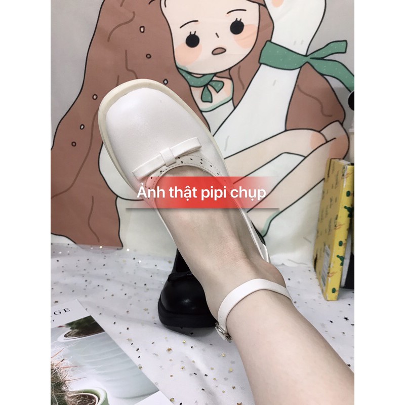 Giày búp bê marryjane nơ phong cách lolita G045 | BigBuy360 - bigbuy360.vn