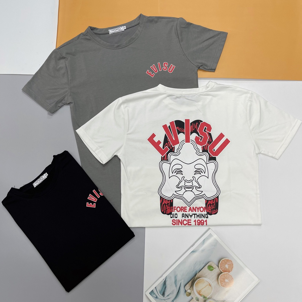 Áo thun nam ngắn tay cổ tròn cao cấp vải cotton co giãn vải mặc mát kiểu dáng hiện đại VBSHOP021