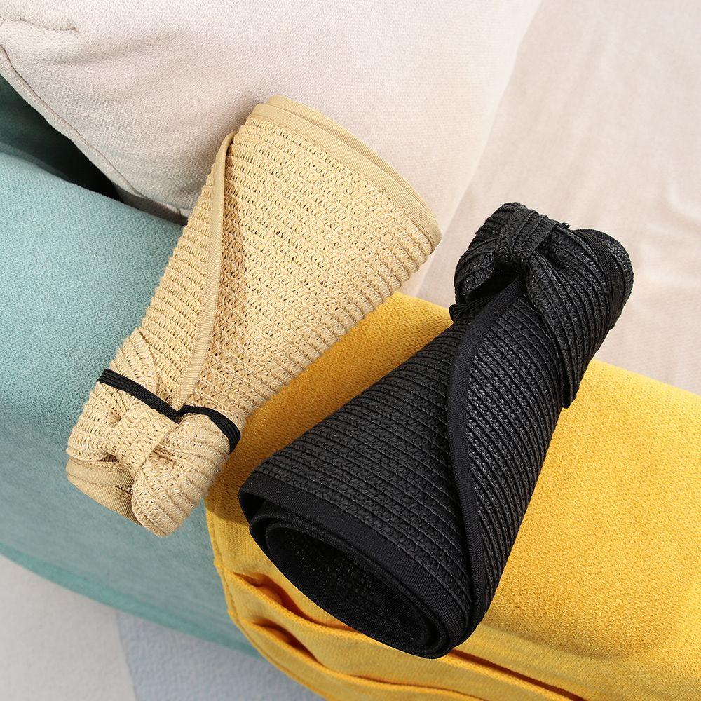 Mũ Rơm Chống Nắng / Tia UV Có Thể Gấp Gọn Cho Nữ