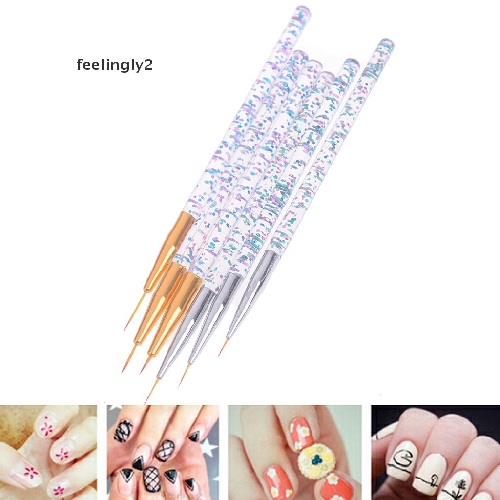 [Hàng mới về] Set 3 bút acrylic vẽ đường mỏng trang trí móng tay