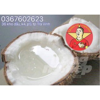 dừa sáp Nàng 9 Trà Vinh loại đặc kẹo Bao Ăn 1 đổi 1