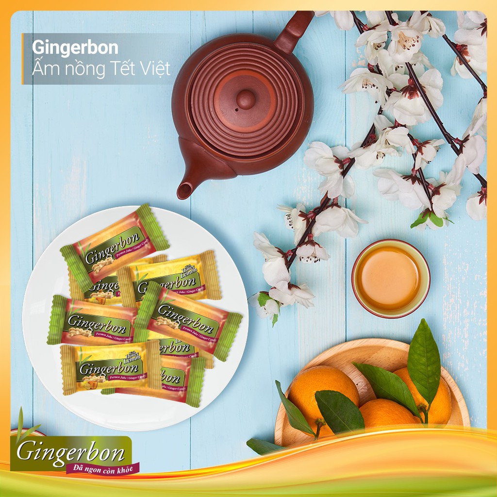 Kẹo Gừng Dẻo Vị Mật Ong Gingerbone 125g