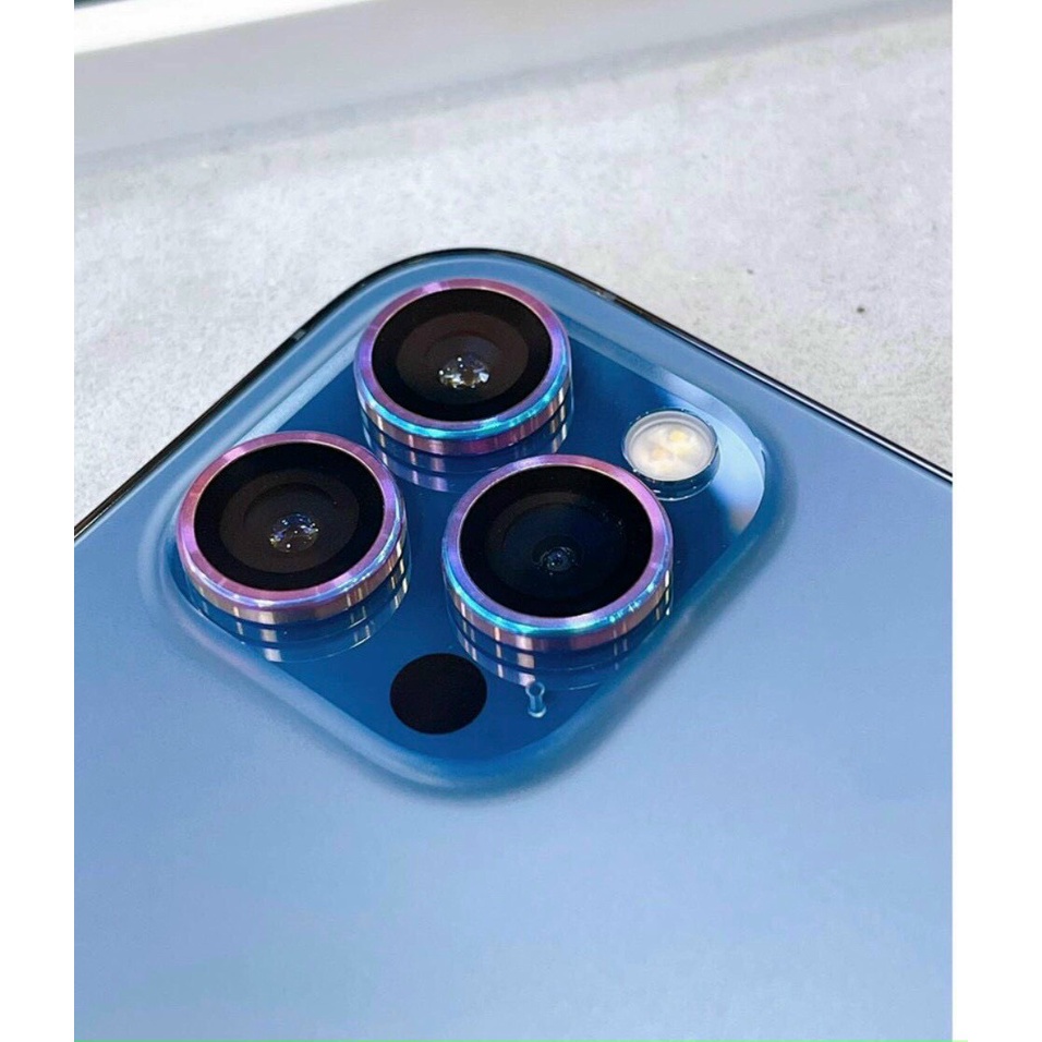 Bộ Miếng Dán KUZOOM Sắc Màu Titan Dán 3 Mắt Bảo Vệ Camera 11,11pro,11promax,12mini,12,12pro,12promax,13,13pro,13promax