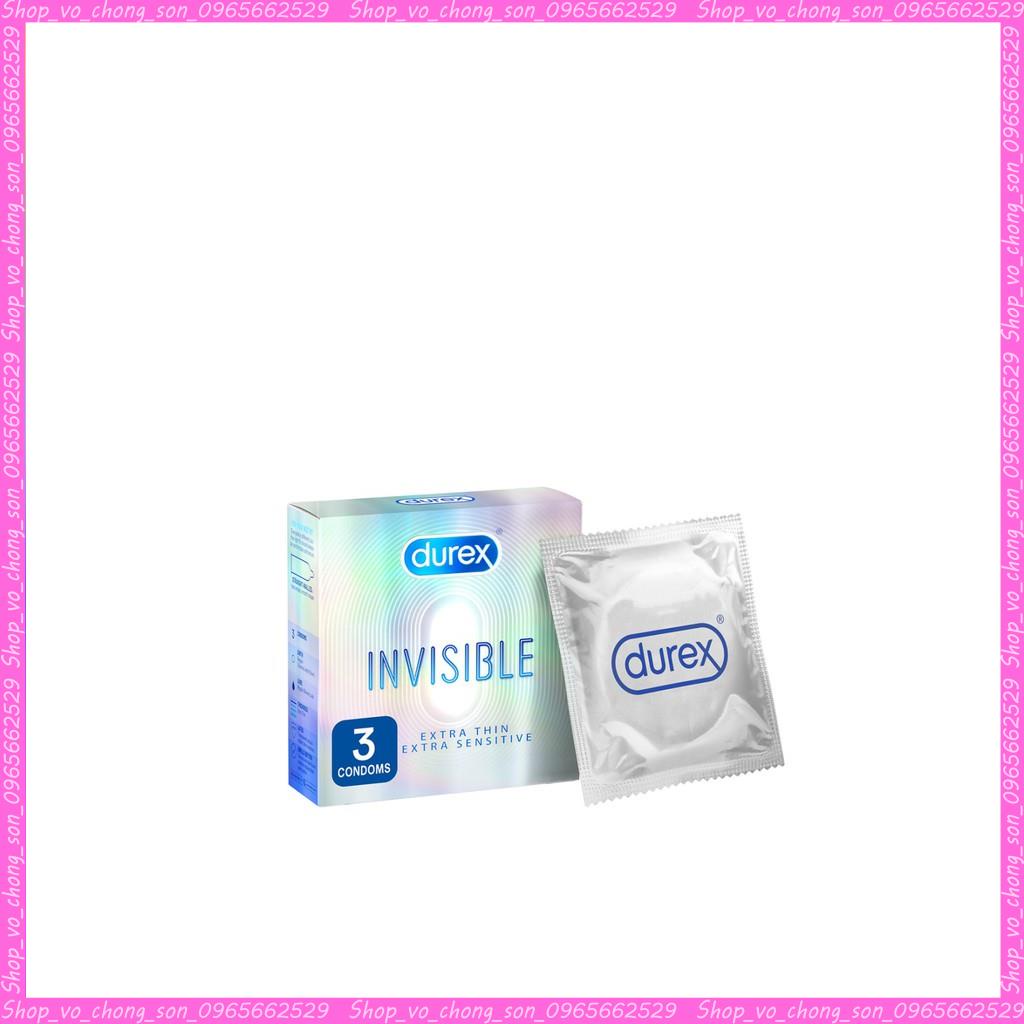 Bao cao su Durex Invisible Extra Thin Extra Sensitive 3 bao hàng mới