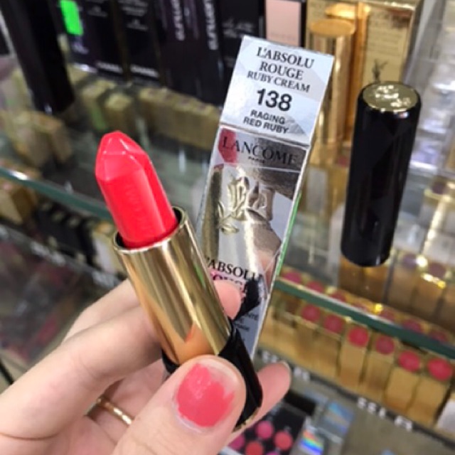 Son Lancome L'Absolu Rouge Ruby Cream Long-Lasting Lipstick màu 131 màu 138