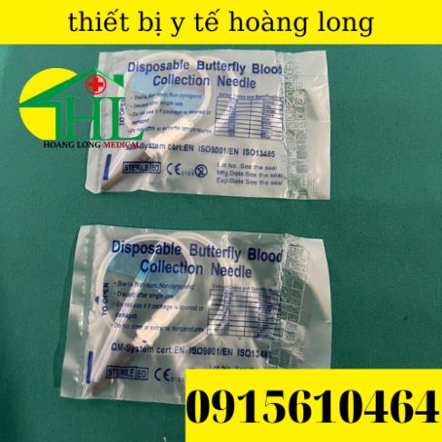 [Lẻ 1 cái ] Kim lấy máu chân không, loại cánh bướm Medisafe