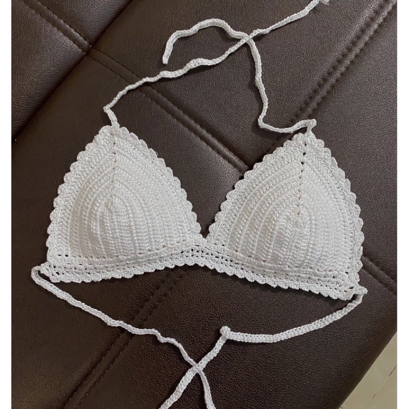 Handmade bikini móc len sợi có kèm mút