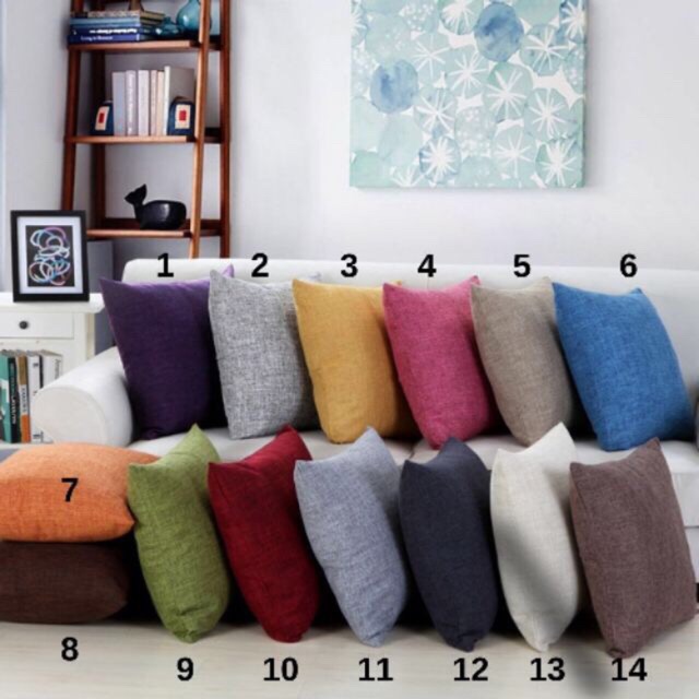 Vỏ gối tựa lưng sofa, gối tựa vuông 45x45cm | WebRaoVat - webraovat.net.vn