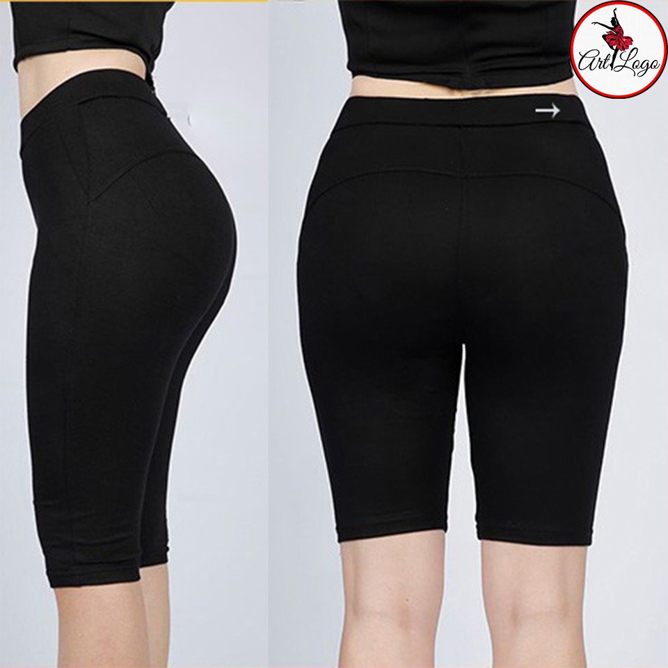 Quần Legging Lửng Nữ Cạp Cao Thun Lạnh Vải Dày Dặn Co Dãn 4 Chiều "Legging Lửng"