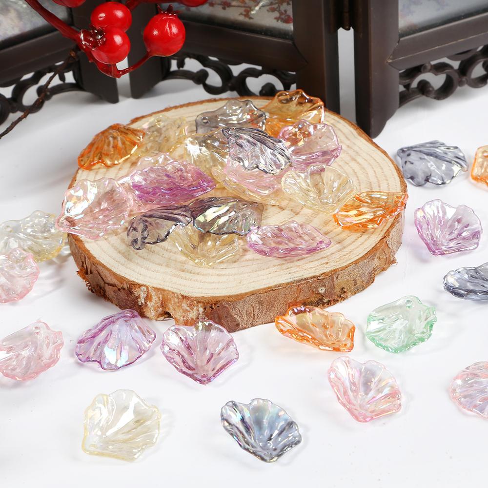 Set 20 cánh hoa mẫu đơn nhựa abs 15x17 / 18x20mm dùng làm đồ trang sức thủ công