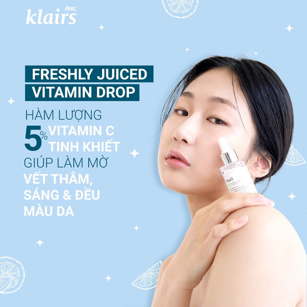 Tinh Chất Làm Sáng Da Klairs Freshly Juiced Vitamin Drop 35ml