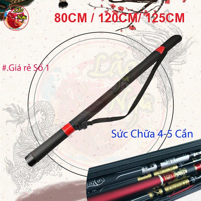 Bao Đựng Cần Câu Tay 1 Ngăn Màu Đỏ Đen Nhiều Kích Cỡ - Giá Rẻ