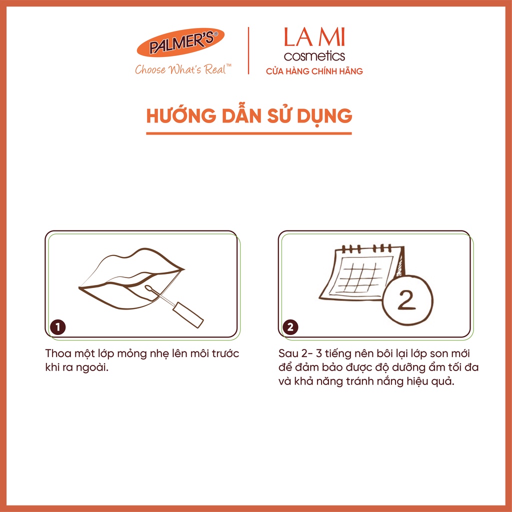Son dưỡng ẩm Bơ Hạt Mỡ ngăn ngừa thâm môi Palmer's 4g