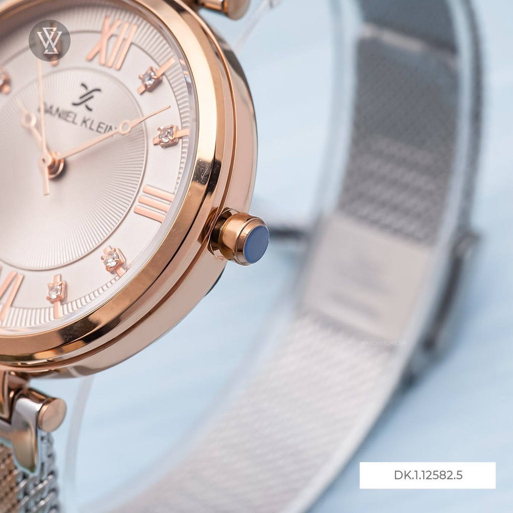 Đồng Hồ Quartz Nữ Daniel Klein WATCHSTORE DK.1.12582.5 Mặt Kính Khoáng 34mm, Dây Kim Loại, Vỏ Thép Không Gỉ