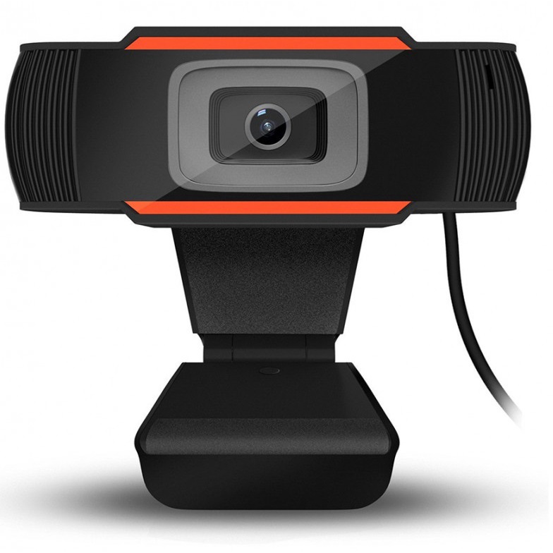 Webcam kẹp viền vàng kèm Micro - Hỗ trợ học trực tuyến