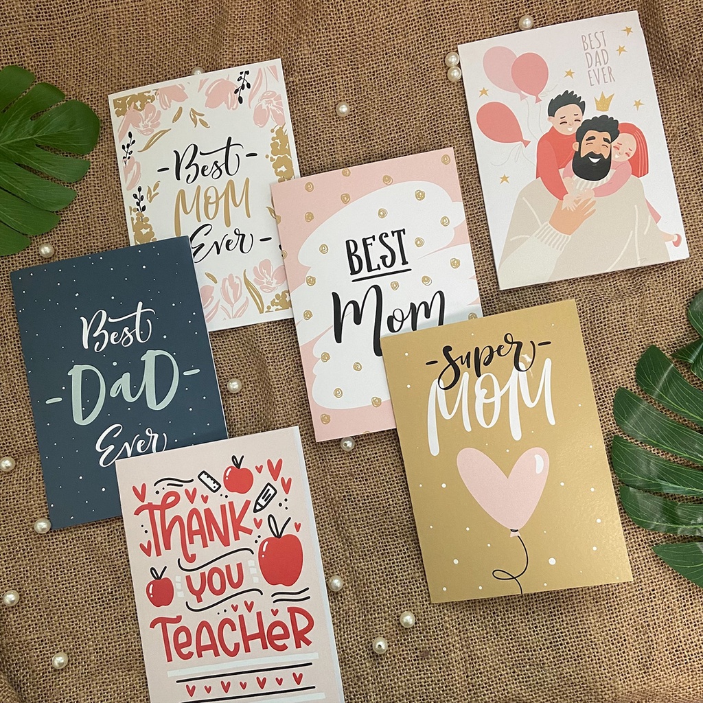 Thiệp sinh nhật, tặng cha mẹ, thầy cô SDstationery 12x12 hoặc 12,5x17,6 mẫu ngẫu nhiên