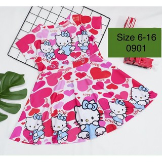 Đầm thun lạnh 3D 16-26kg