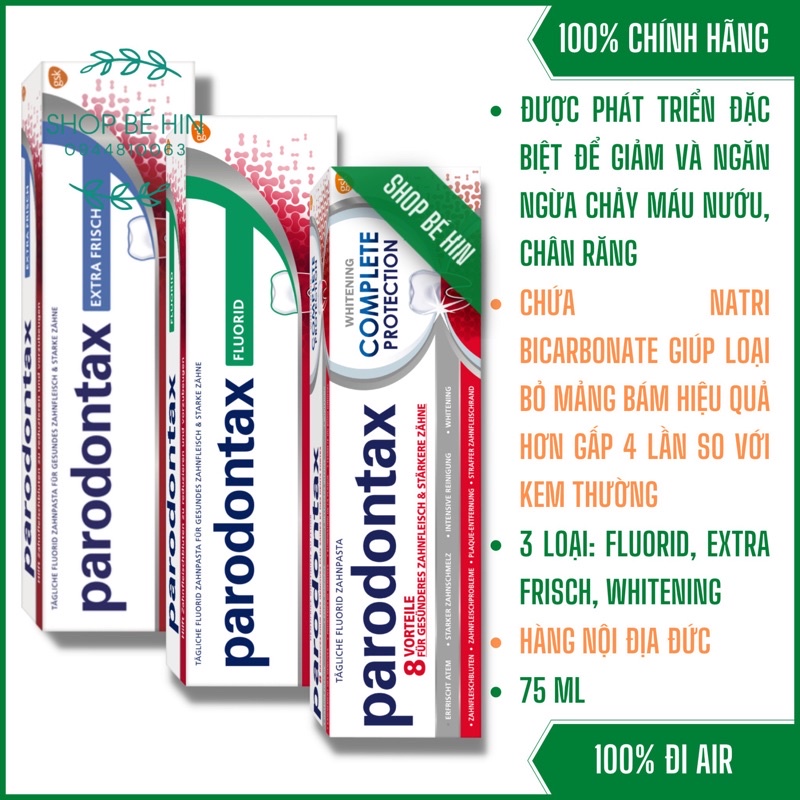 Kem đánh răng thảo dược Parodontax, Kem đánh răng chống chảy máu chân răng vô cùng hiệu quả, Hàng Đức chính hãng