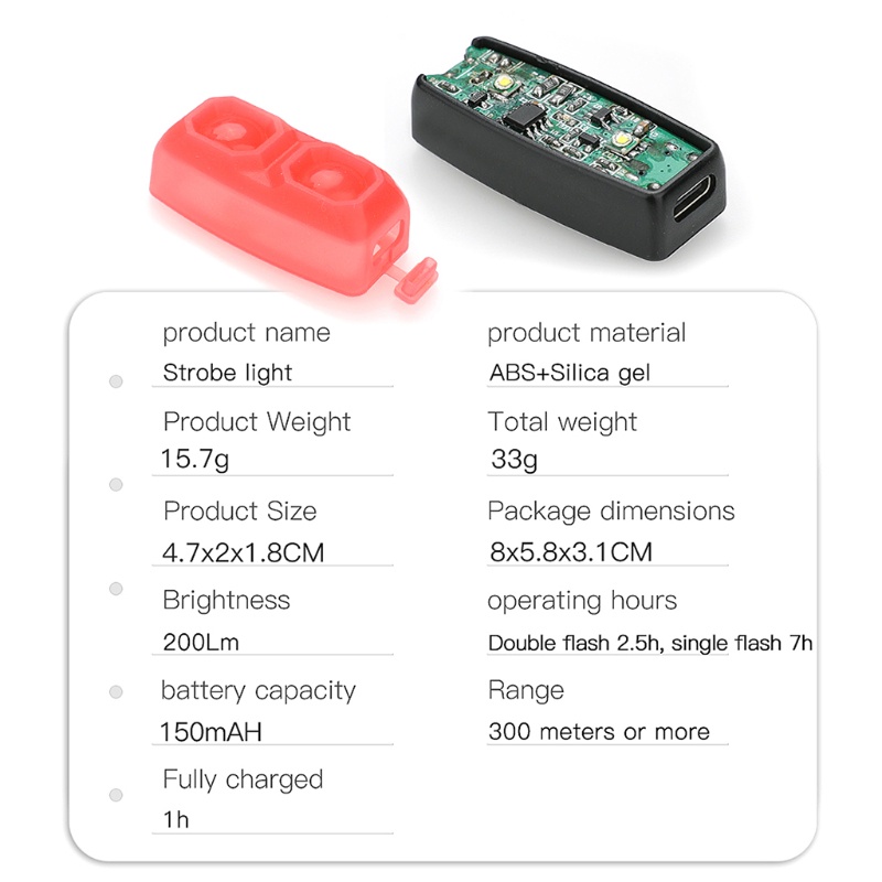 Đèn Nhấp Nháy Hai Màu Kèm Vỏ Chống Nước Cho Drone DJI FPV