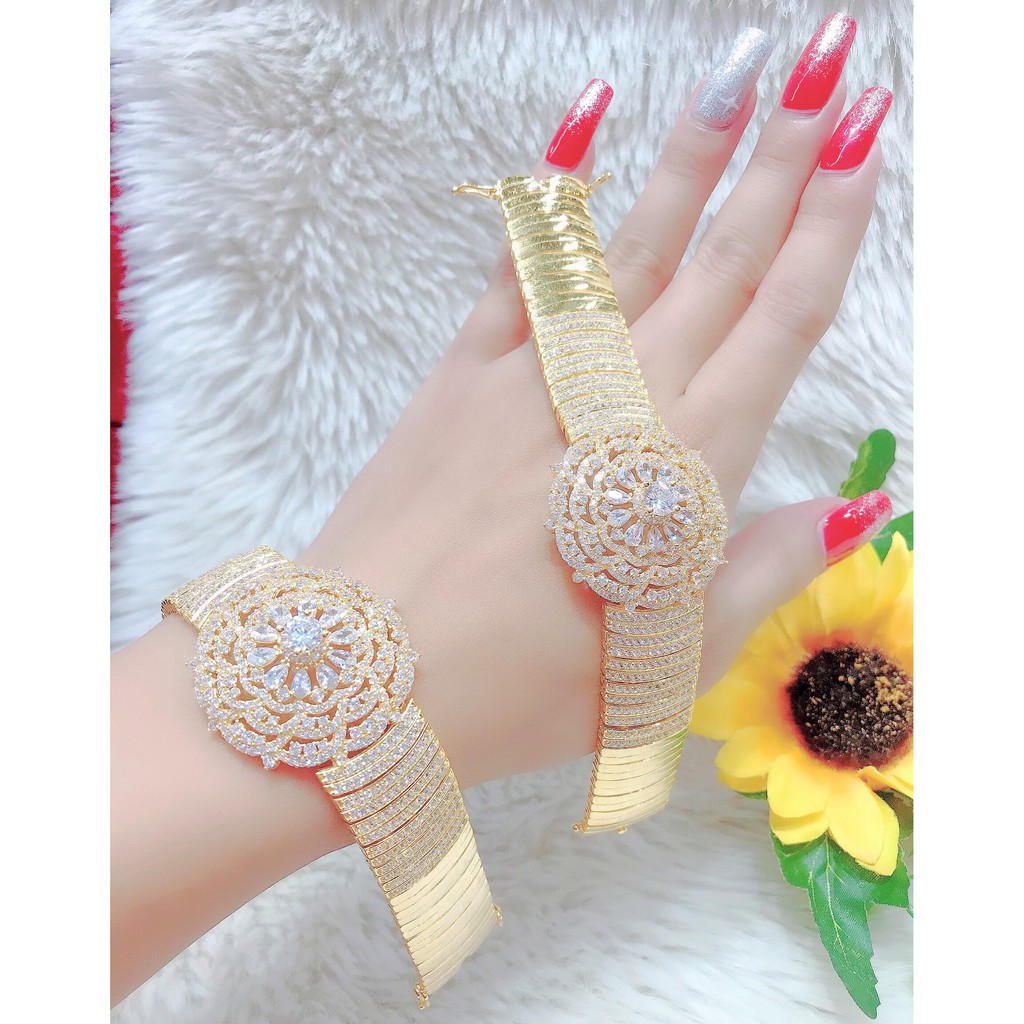 Lắc Tay Nữ Mạ Vàng 18k Sang Trọng UHA L4243205A-570