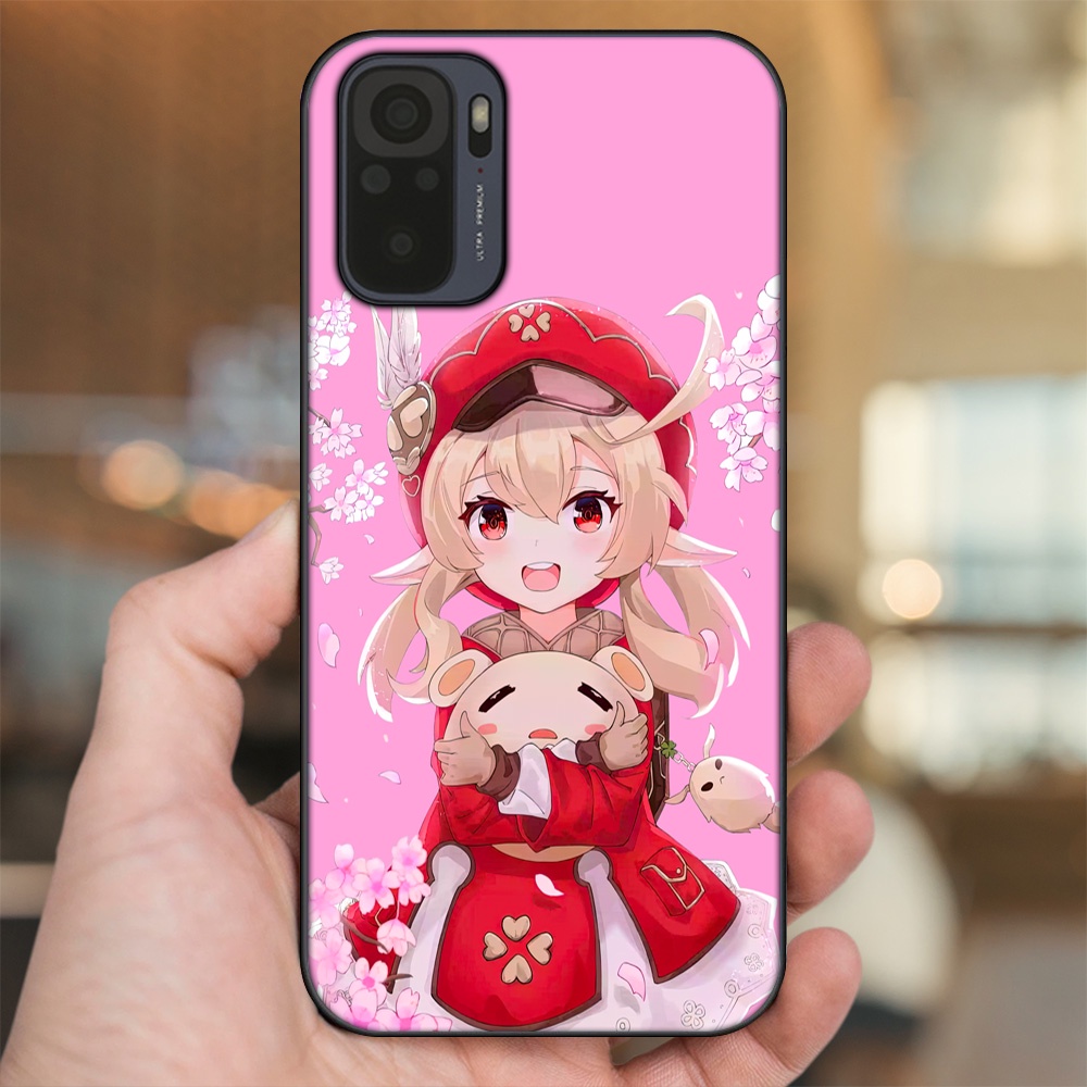 Ốp lưng Xiaomi Redmi Note 10, Note 10s viền đen in hình Klee Genshin Impact