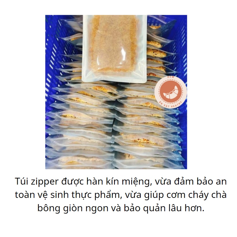 Cơm Cháy Nhiều Chà Bông Giòn Thơm Ngon Ít Cay Đồ Ăn Vặt Healthy 110gr