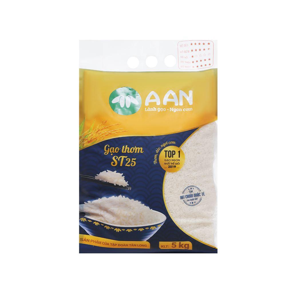 [HÀNG CHÍNH HÃNG] Gạo Thơm ST25 Gạo A An Túi 5 Kg