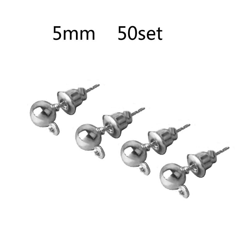 Set 50 Khuyên Tai Hợp Kim Sáng Tạo Cho Nam Nữ