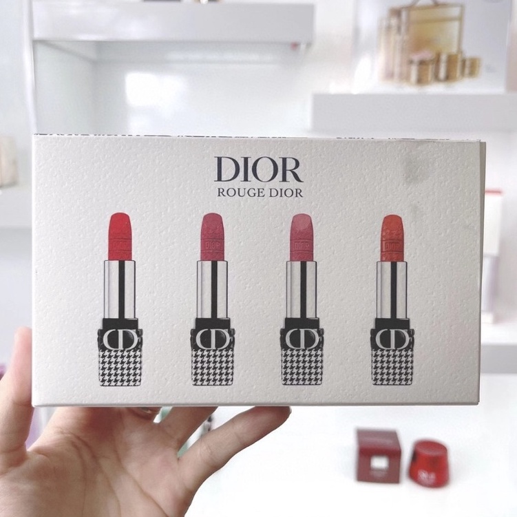 Set 4 Son Môi Dior 520 Màu Nhung 999 1.5g*4