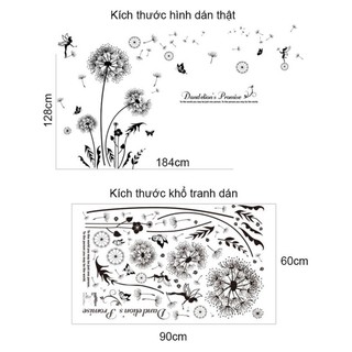 Decal dán tường Bồ công anh 2