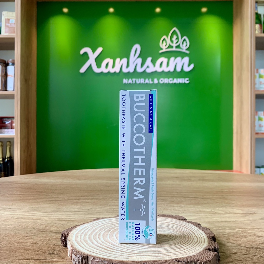 Kem Đánh Răng Hữu Cơ Buccotherm Cho BÉ và NGƯỜI LỚN, THAN HOẠT TÍNH,.. 75ml - XanhSam Organic
