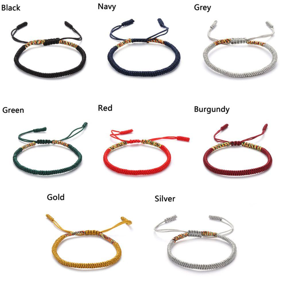 Vòng Đeo Tay May Mắn Bằng Dây Thừng Có Thể Điều Chỉnh Được