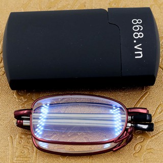 Kính lão gọng xếp 868 màu đỏ 4 độ