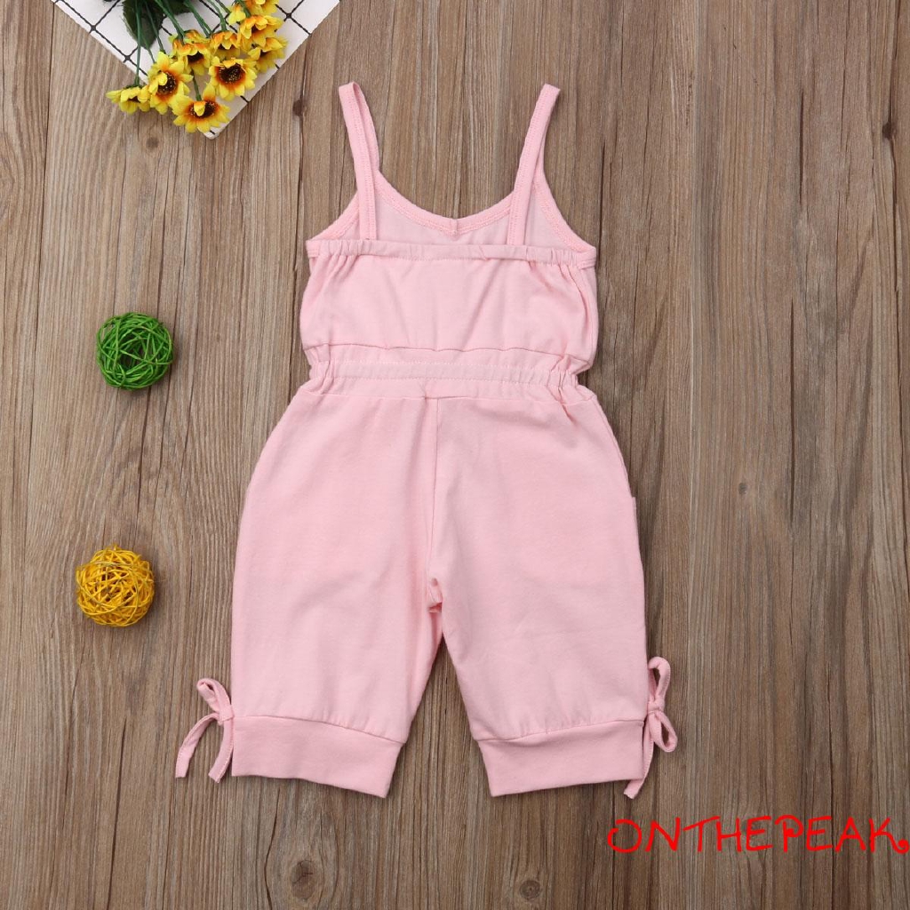 Jumpsuit có nơ thời trang xinh xắn cho bé gái
