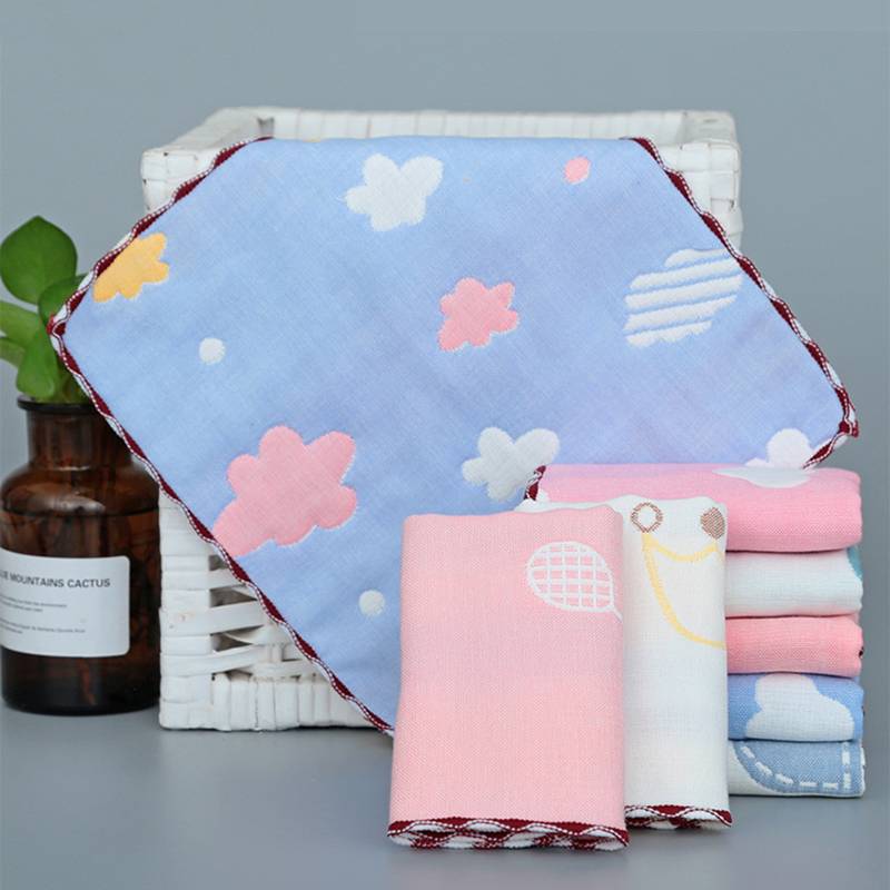 Khăn Em Bé 6 Lớp Vải Cotton 25x25cm