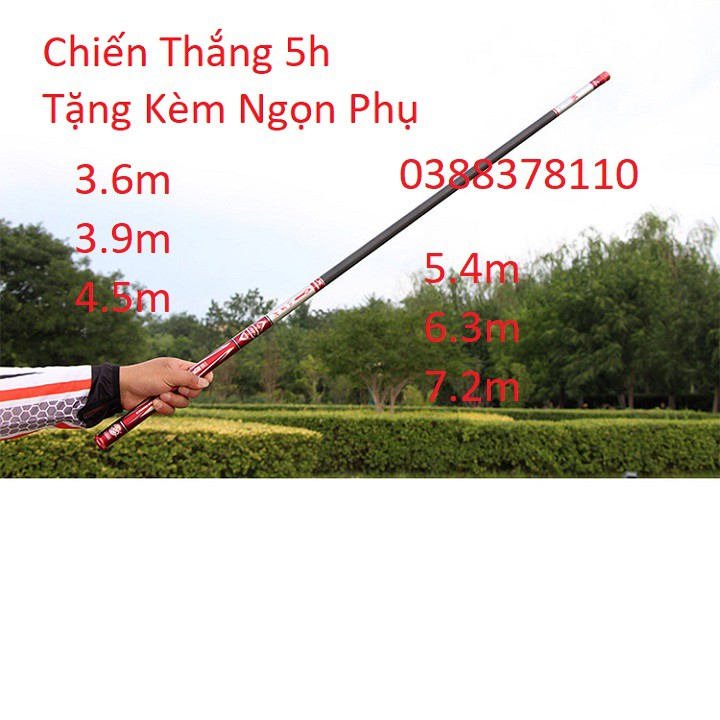 Cần Câu Đài Chiến Thắng Mới 5H Tặng Kèm Ngọn Phụ - CT 16