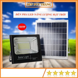 Đèn led pha năng lượng mặt trời 100W Siêu Sáng, ĐÈN DUY THẮNG