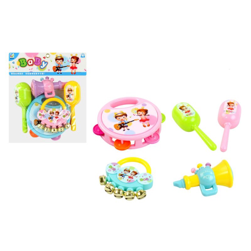 Bộ đồ chơi xúc xắc nhạc cụ 5 chi tiết 733A-71