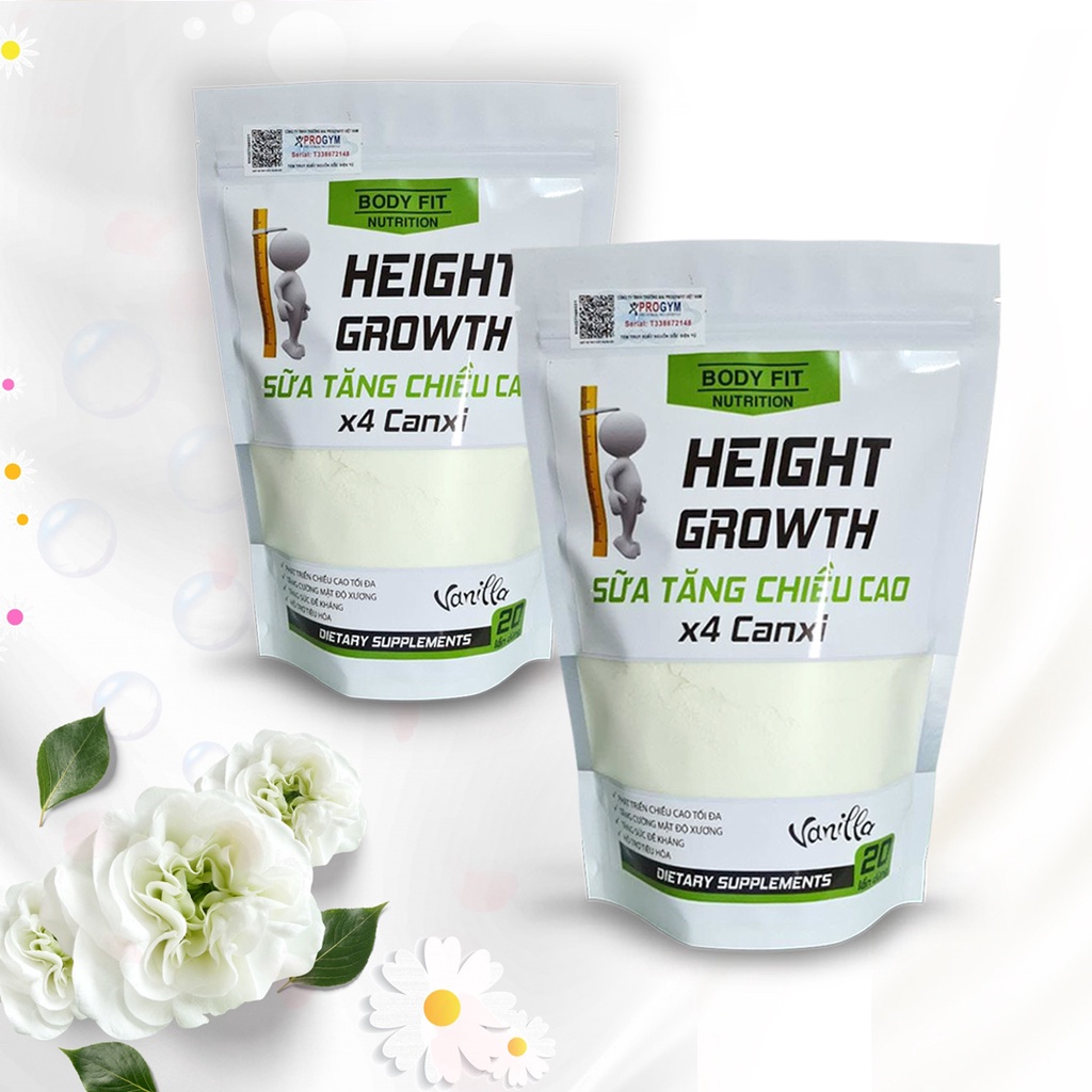 Combo 2 Túi Sữa Tăng Chiều Cao X 4 Canxi HEIGHT GROWTH