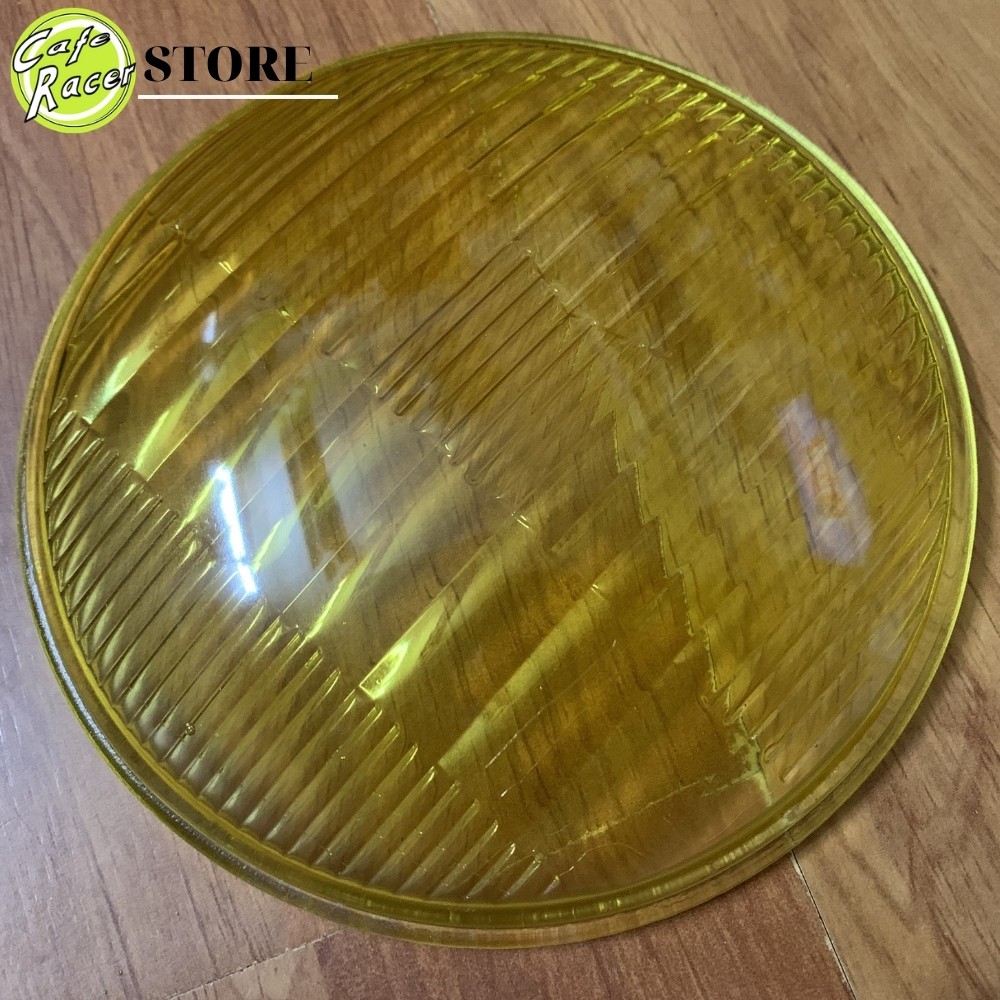 Mặt kính thay thế cho đèn pha xe máy độ CAFE RACER classic Su GN loại gáo đèn tròn 6,5 icnh