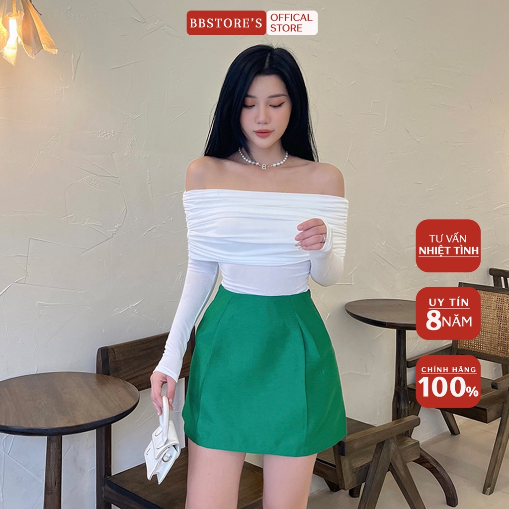 BBSTORE'S Áo Thun Ray Dài Trễ Vai Đi Tiệc Cực Xinh -A1269