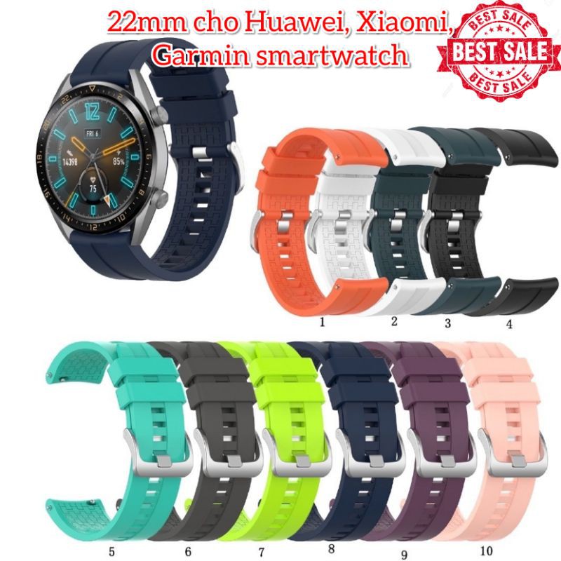 Dây đeo silicon 22mm cho đồng hồ Huawei Watch GT 2