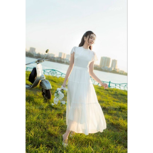 Đầm maxi 2 dây cực xinh voan tơ cao cấp  siêu xinh đi chơi,đi biển  tặng kèm Cột tóc