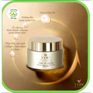 Kem face tế bào gốc Vlife mẫu mới [Tặng 1 gói bông tẩy trang 222 miếng]
